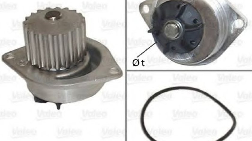 Pompa apa CITROEN C2 (JM) (2003 - 2016) VALEO 506595 piesa NOUA