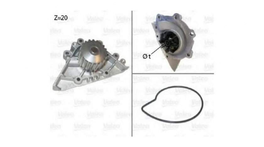 Pompa apa motor Peugeot 206 hatchback (2A/C) 1998-2016 #2 1201G4