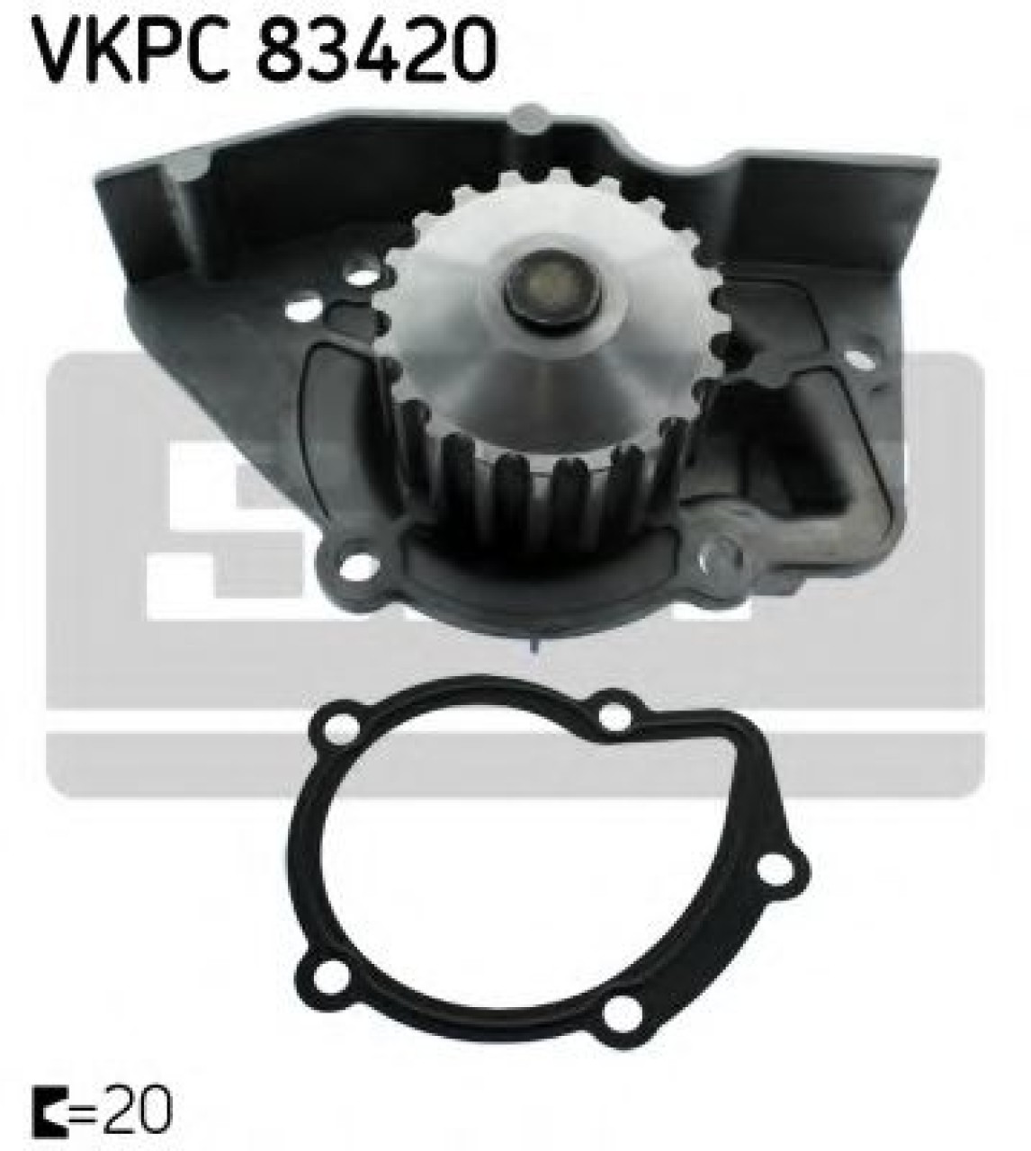 Pompa apa PEUGEOT PARTNER caroserie (5) (1996 - 2012) SKF VKPC 83420 piesa NOUA