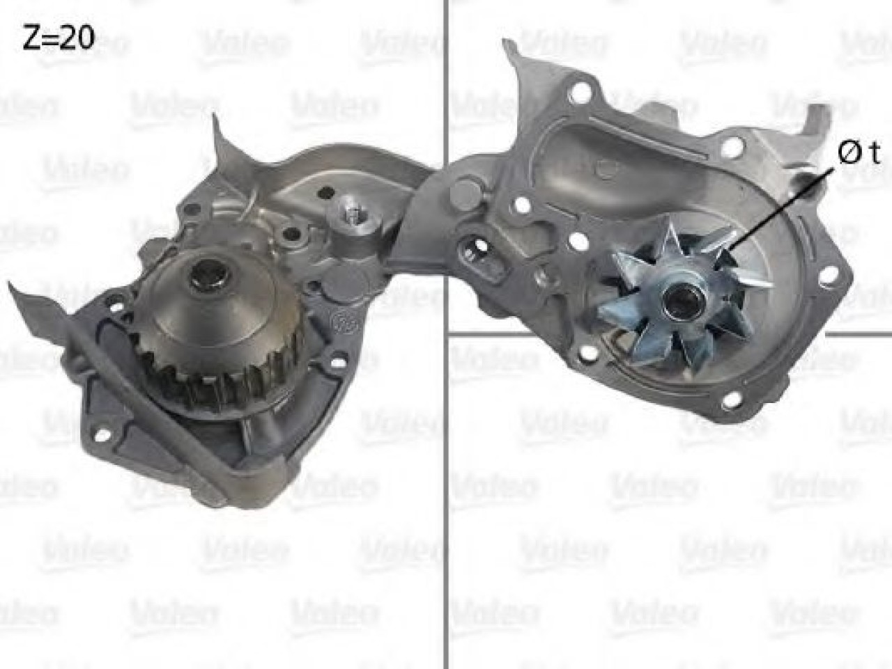 Pompa apa RENAULT MEGANE I (BA0/1) (1995 - 2004) VALEO 506564 piesa NOUA