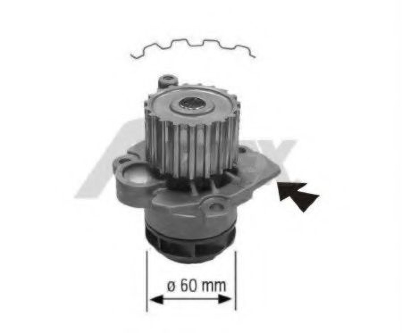 Pompa apa SEAT CORDOBA (6L2) (2002 - 2009) AIRTEX 1671 piesa NOUA