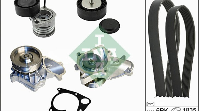 Pompa apa + Set curea transmisie cu caneluri (529011130 INA) BMW