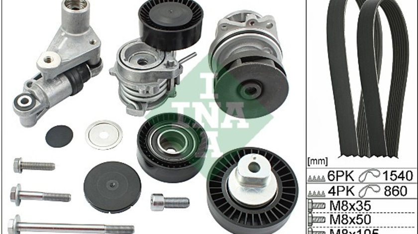 Pompa apa + Set curea transmisie cu caneluri (529005330 INA) BMW