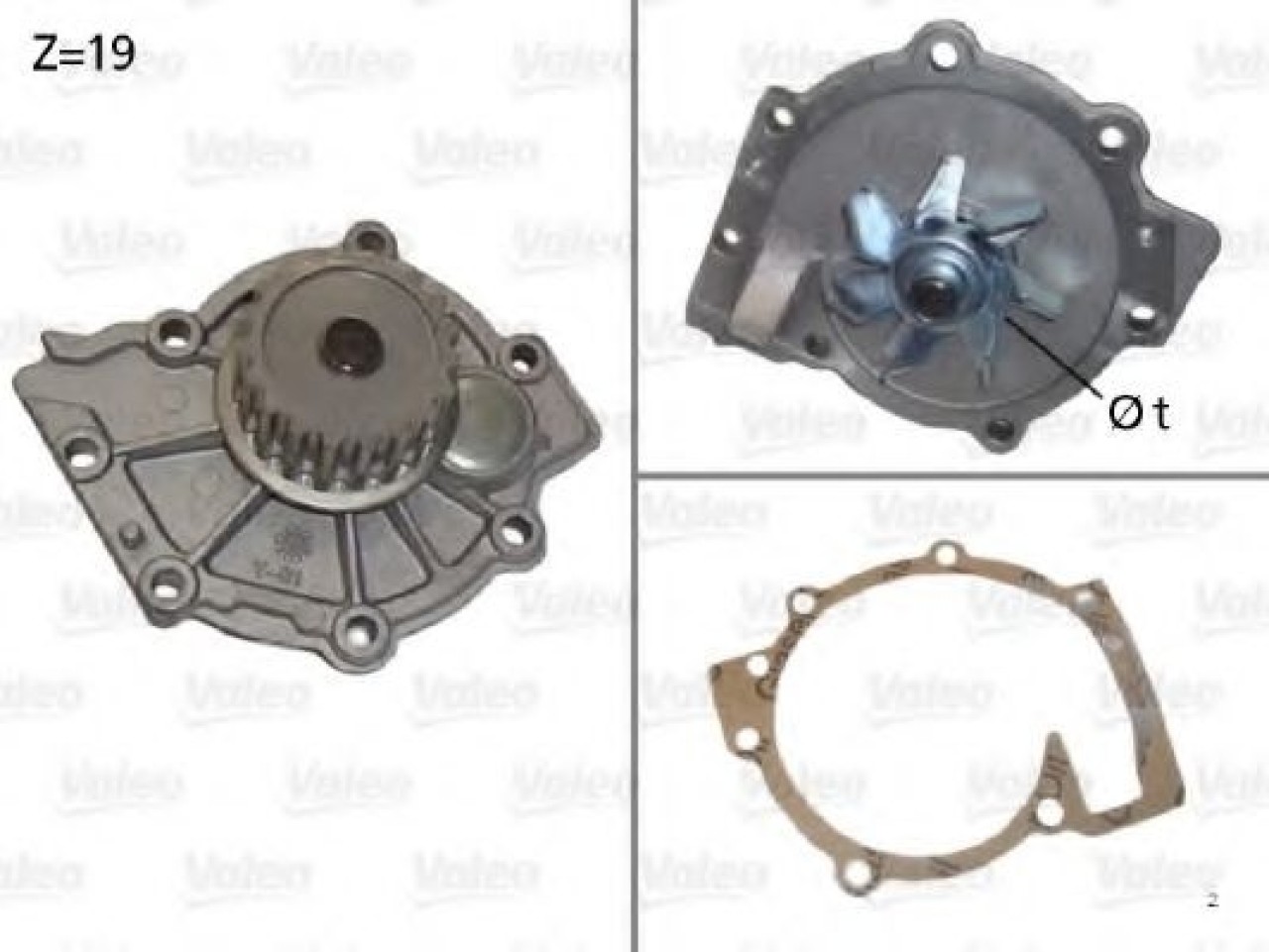 Pompa apa VOLVO S60 I (2000 - 2010) VALEO 506854 piesa NOUA