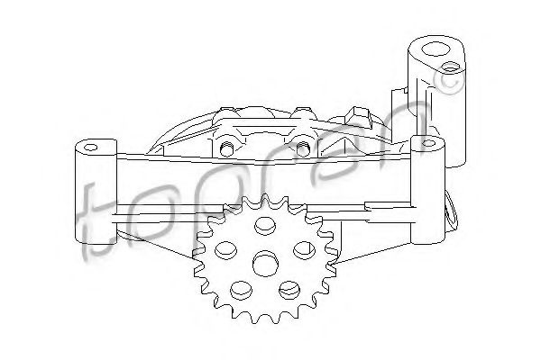 Pompa ulei CITROEN C4 I (LC) (2004 - 2011) TOPRAN 721 209 piesa NOUA