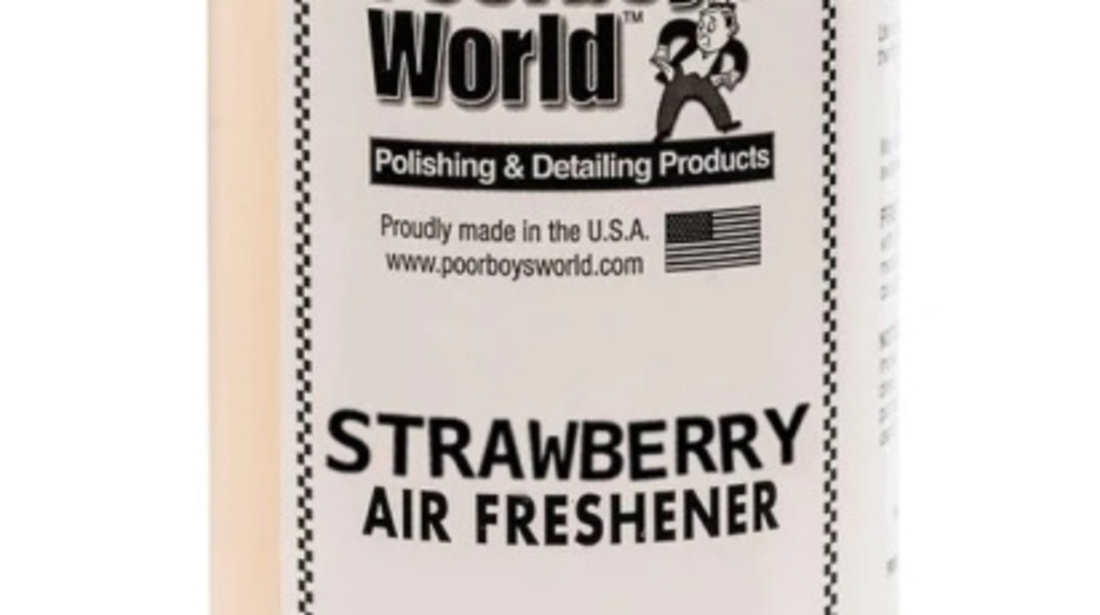 Poorboy's World Aer Freshener Strawberry Odorizant Auto Capsuni 946ML PB-AFSTB-32