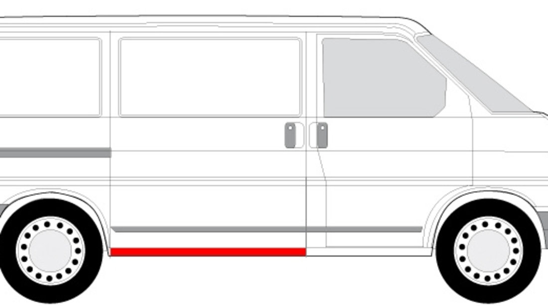 Prag Dreapta Usa Culisanta Am Volkswagen Transporter T4 1990-2003 9558002