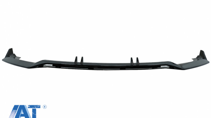 Prelungire Bara Fata Lip compatibil cu Audi A4 B9 8W S-Line (2016-2018) Negru Lucios