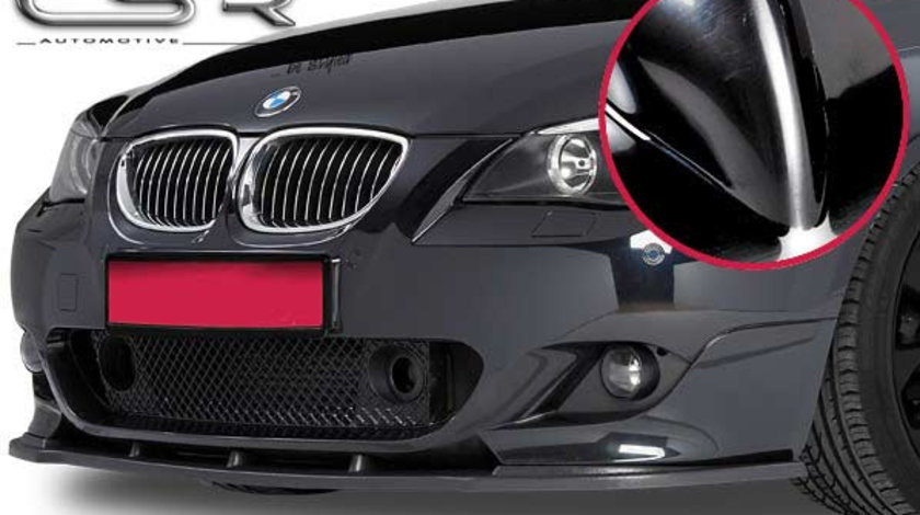 Prelungire Bara Fata Lip Spoiler BMW seria 5 E60/61 M-Paket 06/2003-05/2010 CSR-CSL067-G Plastic ABS negru lucios