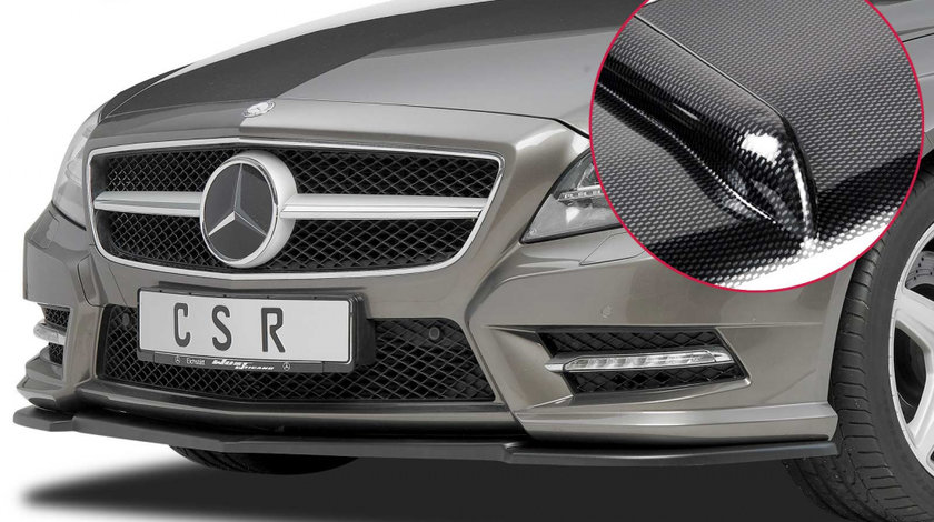 Prelungire Bara Fata Lip Spoiler Mercedes CLS C218/W218 AMG Stylingpaket 2011-2014 CSR-CSL156-C Plastic ABS carbon look