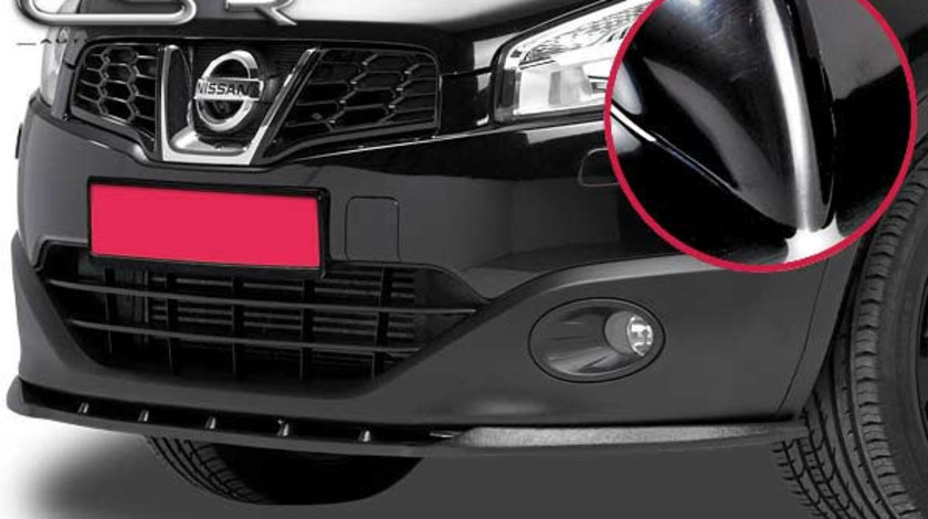 Prelungire Bara Fata Lip Spoiler Nissan Qashqai 2010- CSR-CSL051-G Plastic ABS negru lucios