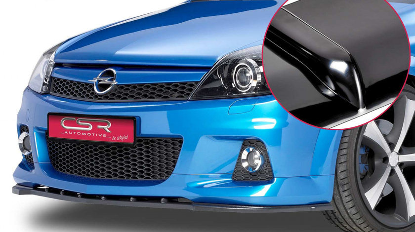 Prelungire Bara Fata Lip Spoiler Opel Astra H OPC 2004-2010 CSR-CSL056-G Plastic ABS negru lucios