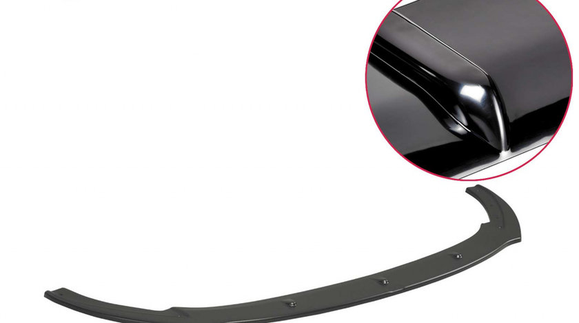 Prelungire Bara Fata Lip Spoiler Seat Ibiza IV 6J Cupra ab 2013 CSR-CSL142-G Plastic ABS negru lucios