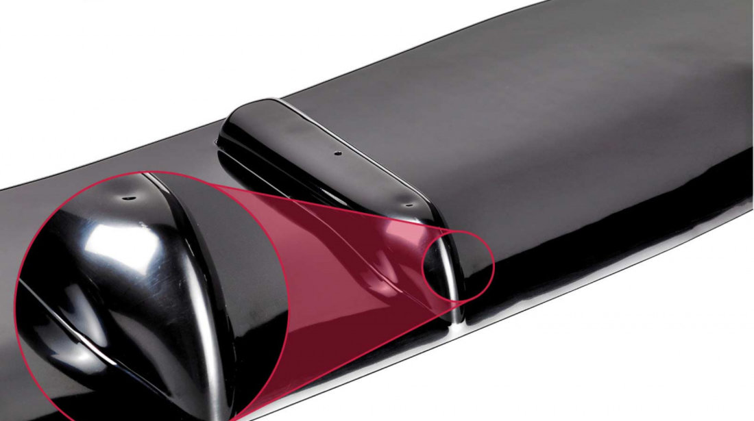 Prelungire Bara Fata Lip Spoiler Skoda Rapid (Typ NH) toate modelele ab 2012 CSR-CSL092-G Plastic ABS negru lucios