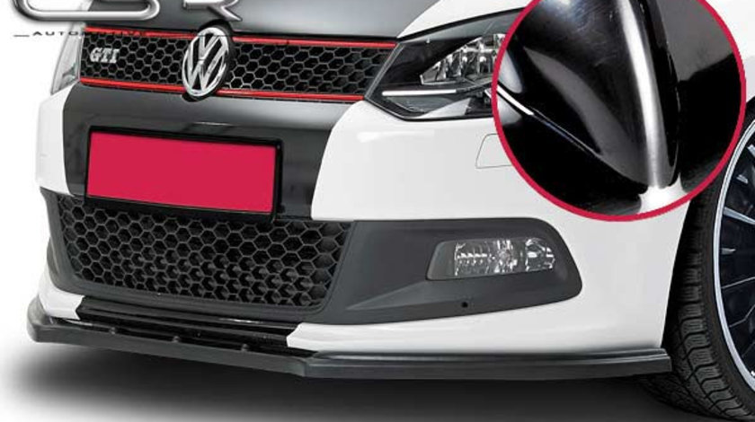 Prelungire Bara Fata Lip Spoiler VW Polo 6R numai GTI 2009-2014 CSR-CSL042-G Plastic ABS negru lucios
