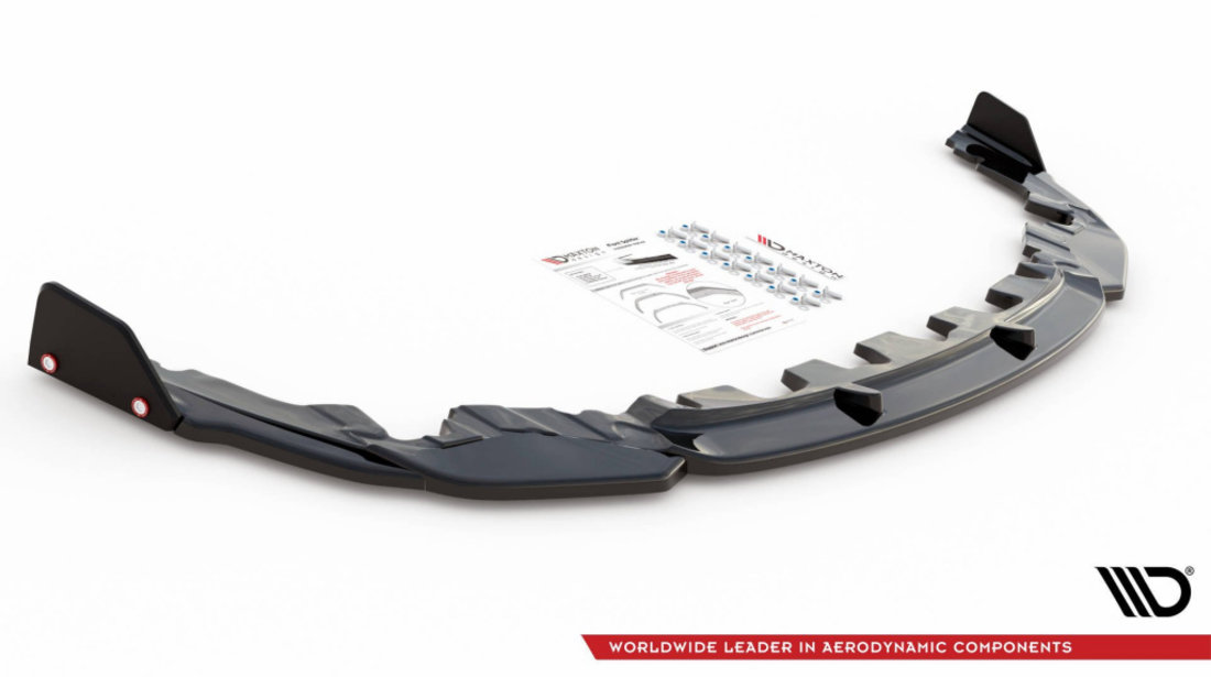 Prelungire Bara Fata Splitere Lip + Flaps V.1 BMW M8 Gran Coupe F93 BM-M8-G16-FD1G+FSF