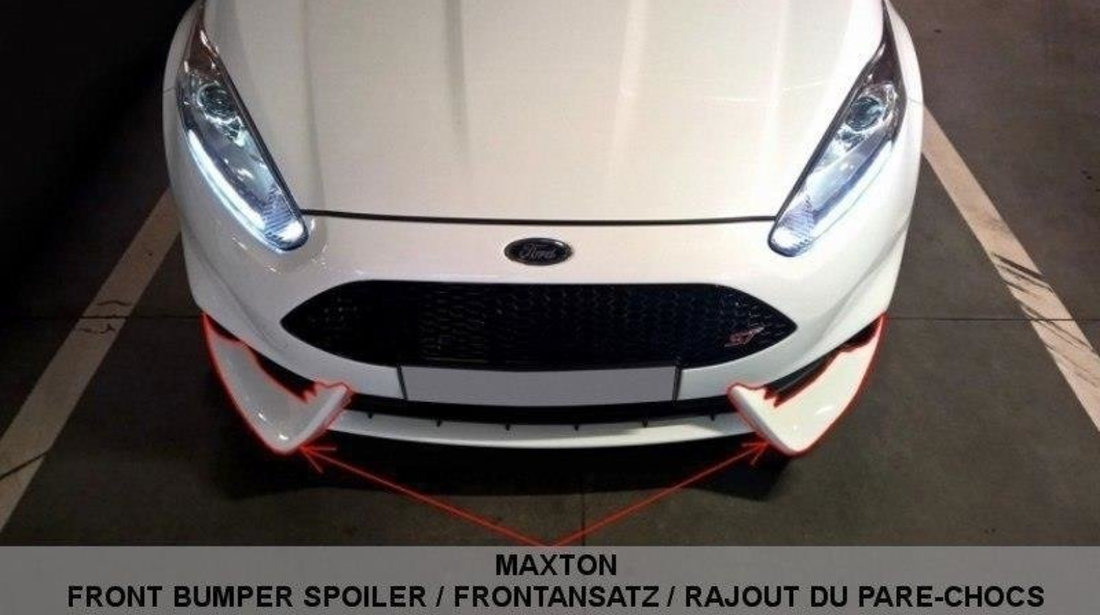 Prelungire Bara Fata Splitere Lip Ford Fiesta ST Mk7 FL (Fit Maxton Design Bara ) FO-FI-7F-ST-M-FD1T