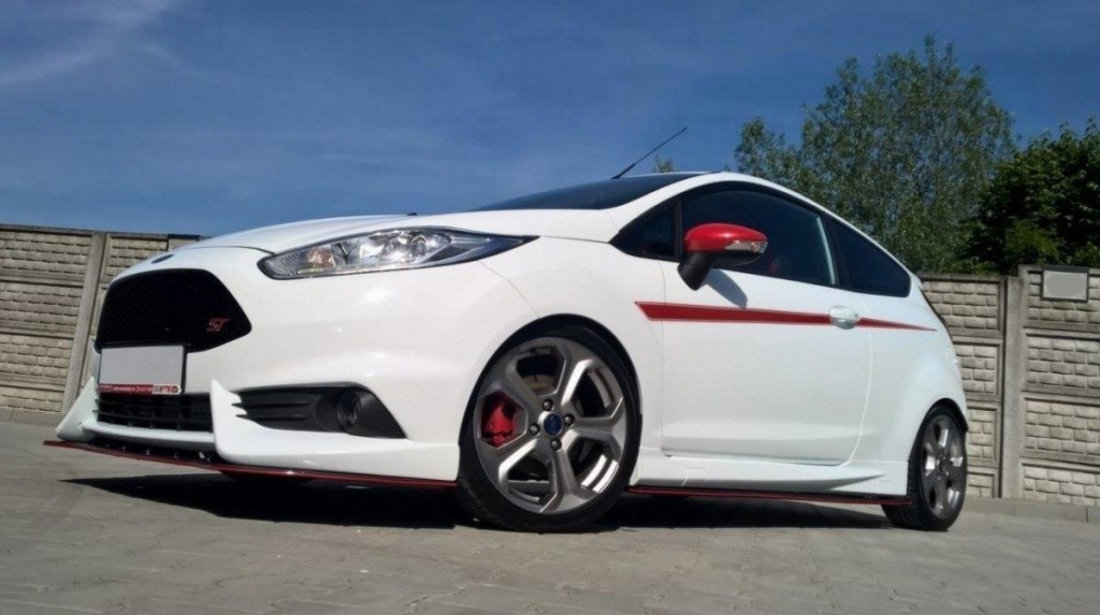 Prelungire Bara Fata Splitere Lip Ford Fiesta ST Mk7 FL (Fit Maxton Design Bara ) FO-FI-7F-ST-M-FD1T