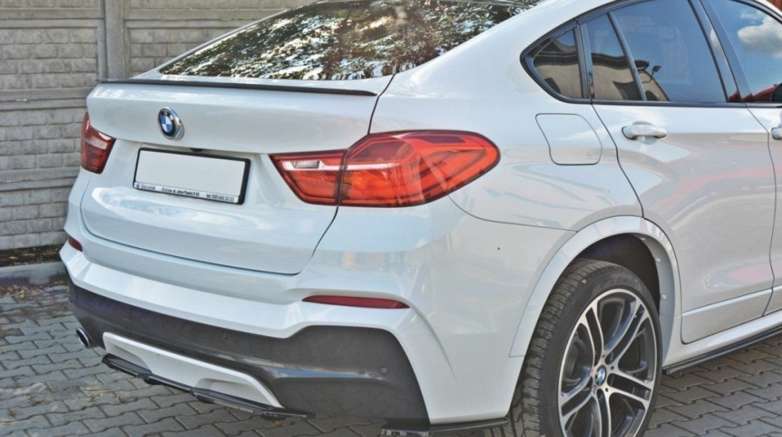 Prelungire Centrala Bara Spate Difuzor pentru BMW X4 M-PACK ( cu a vertical bar) BM-X4-26-MPACK-RD1+RD2T