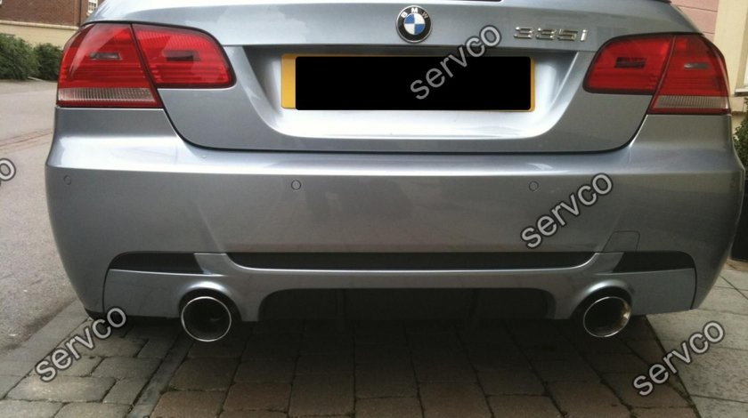 Prelungire difuzor adaos fusta evacuare bara spate BMW E92 E93 M3 335 Mtech Aero ver2