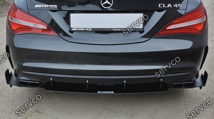 Prelungire difuzor bara spate Mercedes CLA A45 Amg C117 Facelift 2017- v2 - Maxton Design