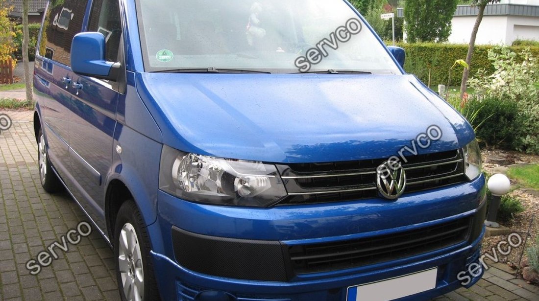 Prelungire extensie lip buza Facelift tuning sport bara fata VW T5 Transporter Sportline 10-15 v2