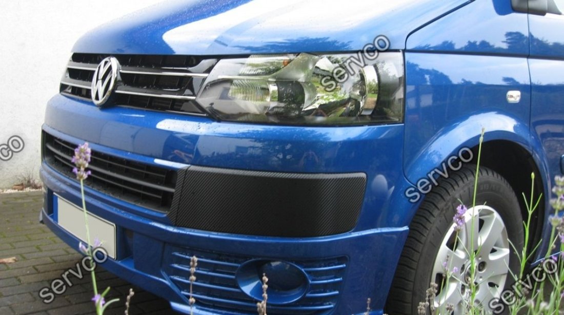 Prelungire extensie lip buza Facelift tuning sport bara fata VW T5 Transporter Sportline 10-15 v2