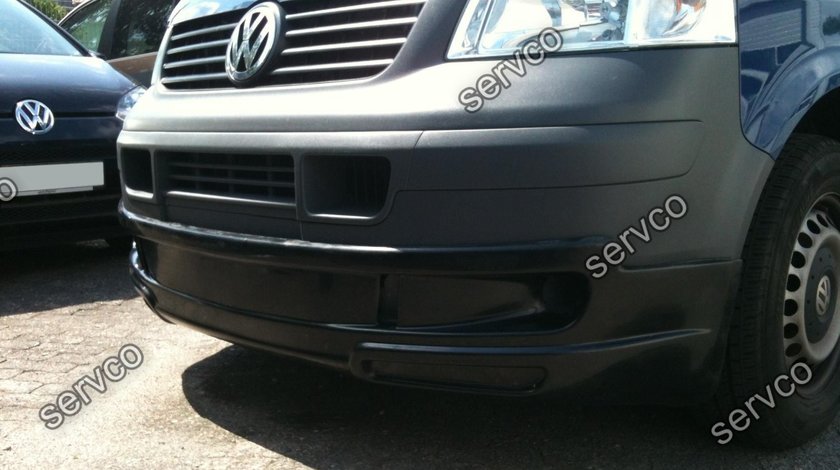 Prelungire extensie lip buza spoiler tuning sport bara fata VW T5 Transporter Sportline 2003-2009 v1