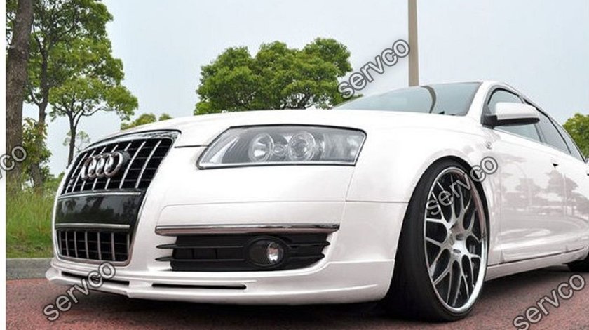 Prelungire fusta spoiler tuning sport bara fata Audi A6 C6 4F ABT Votex Sline S6 RS6 2004-2008 v2