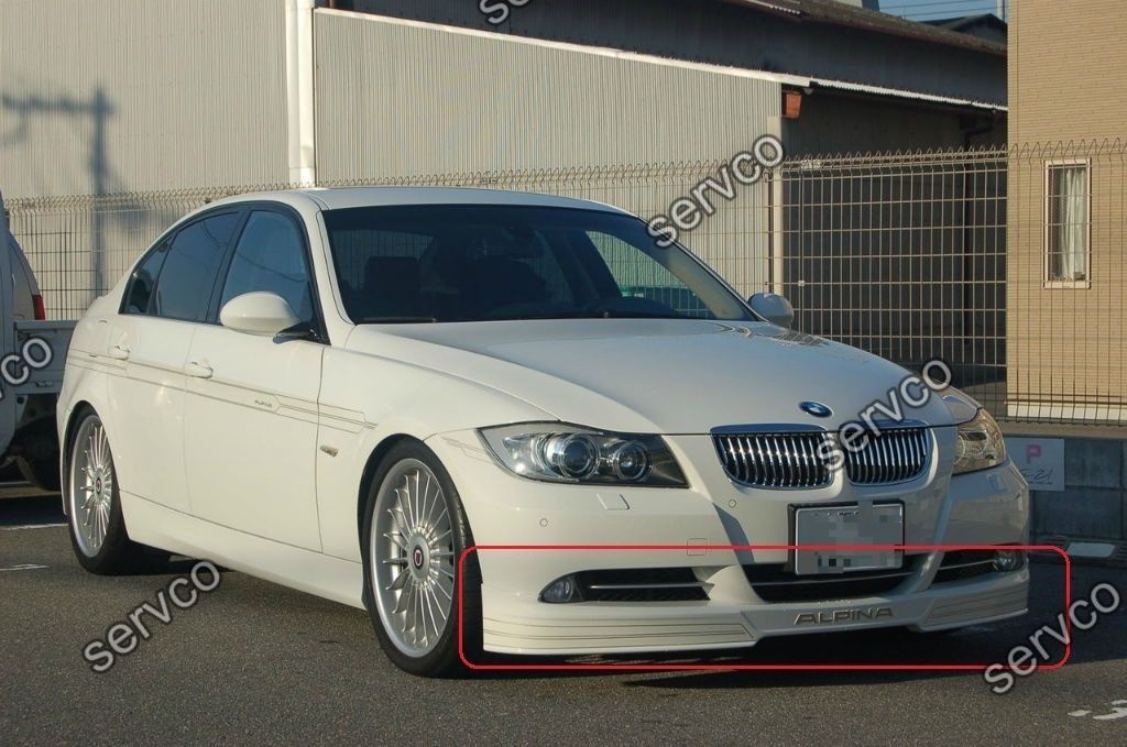 Prelungire lip fusta adaos spoiler bara fata BMW E90 E91 B5 Alpina ver1