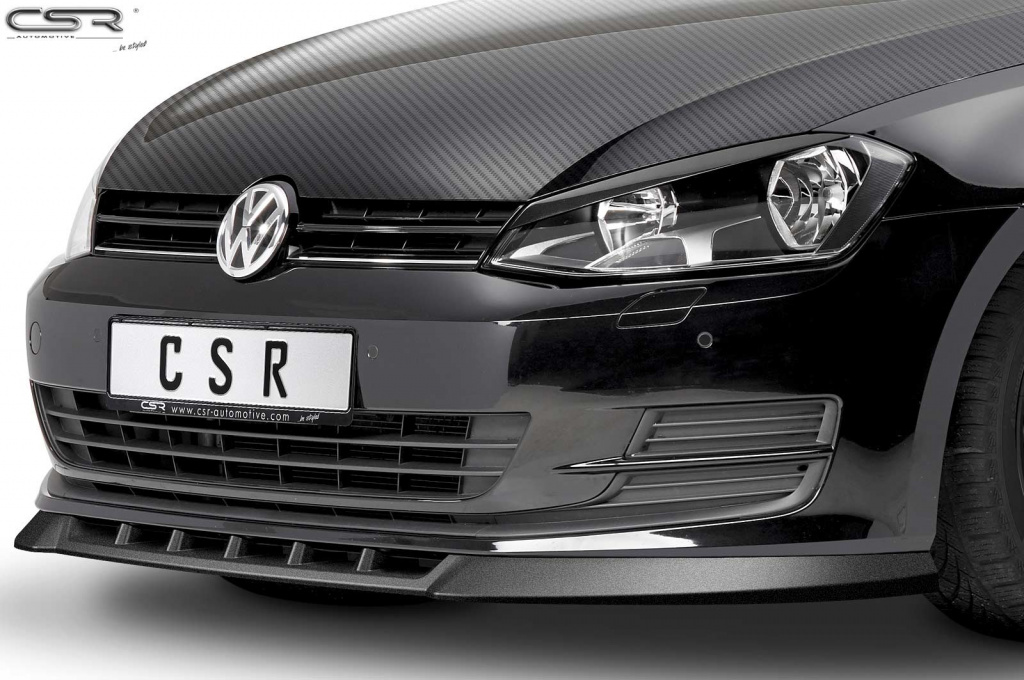 Prelungire lip spoiler bara fata pentru VW Golf 7 Facelift 08/2012-2017 in afara de modelele R-Line, R, GTI, GTD, GTE CSL332