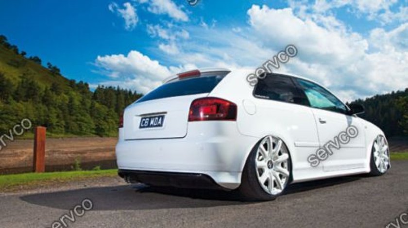 Prelungire S3 Sline lip tuning sport bara spate Audi A3 8P Coupe RS3 2005-2008 v1