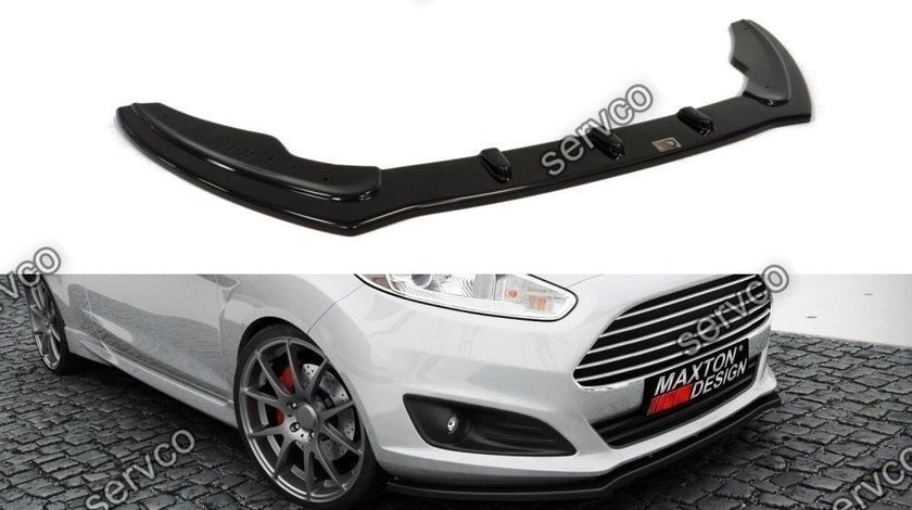 Prelungire splitter bara fara Ford Fiesta Mk7 Facelift 2013-2016 v2 - Maxton Design