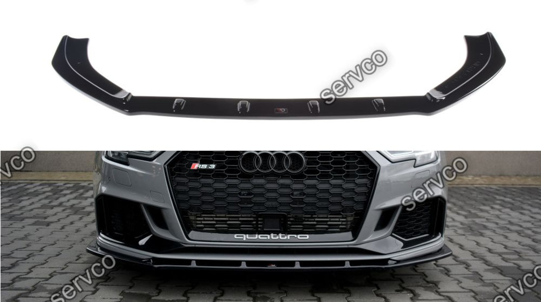 Prelungire splitter bara fata Audi A3 RS3 8V Facelift Sedan 2017- v4 - Maxton Design