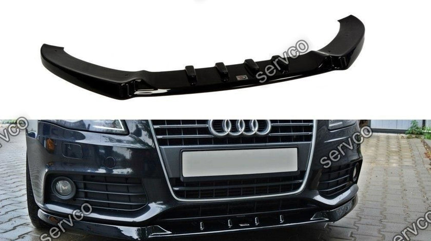 Prelungire splitter bara fata Audi A4 B8 2007-2011 v3 - Maxton Design