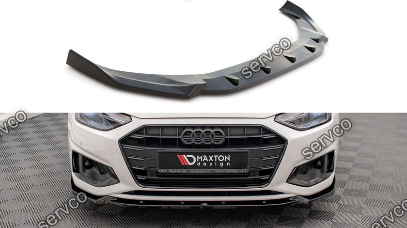 Prelungire splitter bara fata Audi A4 B9 Facelift 2019- v14 - Maxton Design