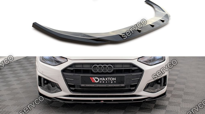 Prelungire splitter bara fata Audi A4 B9 Facelift 2019- v15 - Maxton Design