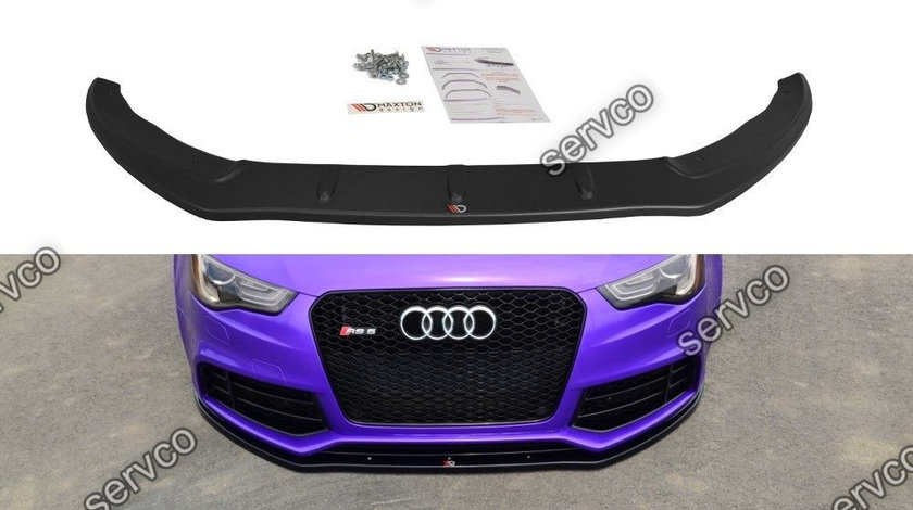 Prelungire splitter bara fata Audi A5 RS5 8T Facelift 2012-2015 v5 - Maxton Design