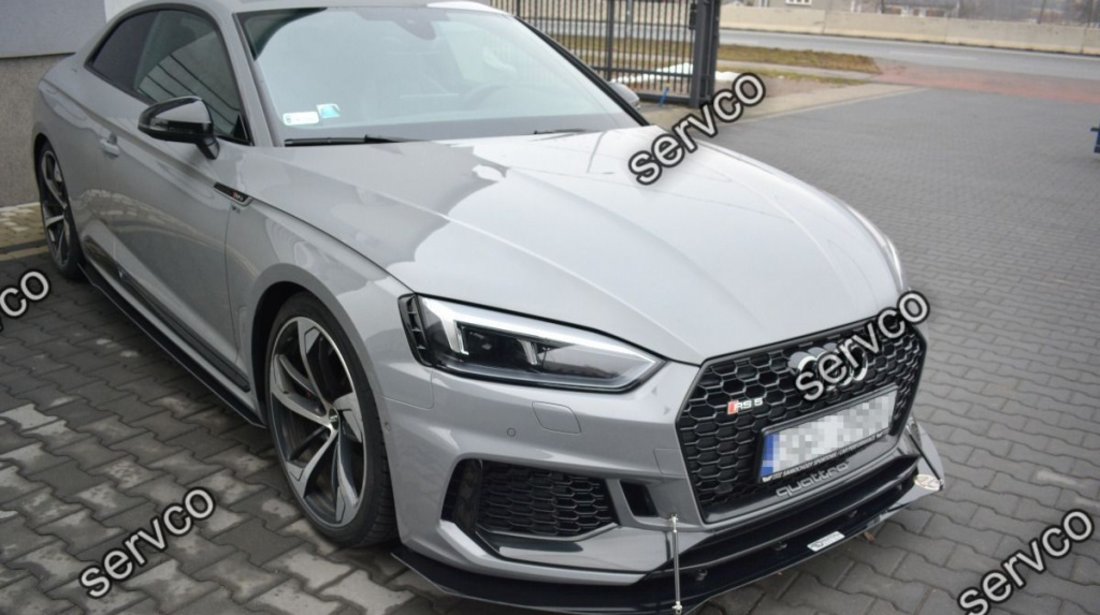 Prelungire splitter bara fata Audi A5 RS5 Mk2 F5 Coupe 2017-2019 v6 - Maxton Design