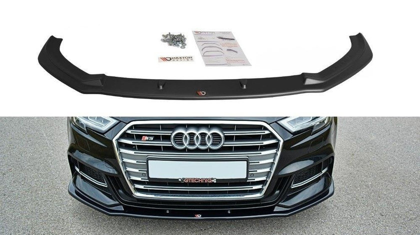 Prelungire splitter bara fata Audi S3 A3 S-Line 8V Facelift 2017- v12 - Maxton Design