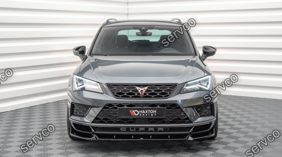 Prelungire splitter bara fata Cupra Ateca 2018- v1 - Maxton Design