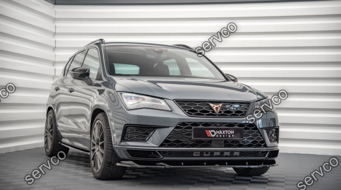 Prelungire splitter bara fata Cupra Ateca 2018- v2 - Maxton Design