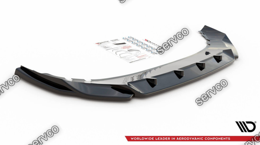 Prelungire splitter bara fata Cupra Ateca 2018- v2 - Maxton Design