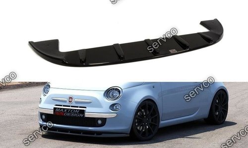 Prelungire splitter bara fata Fiat 500 2007-2014 v1 - Maxton Design