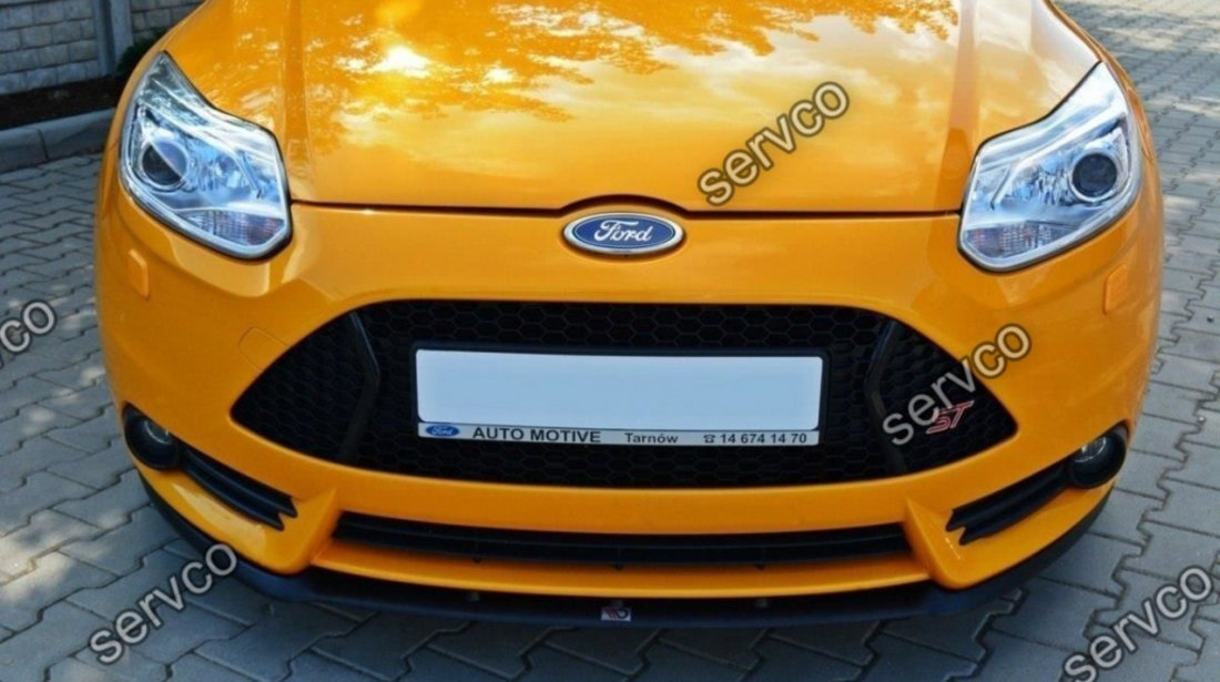 Prelungire splitter bara fata Ford Focus 3 ST Cupra 2011-2015 v3 - Maxton Design