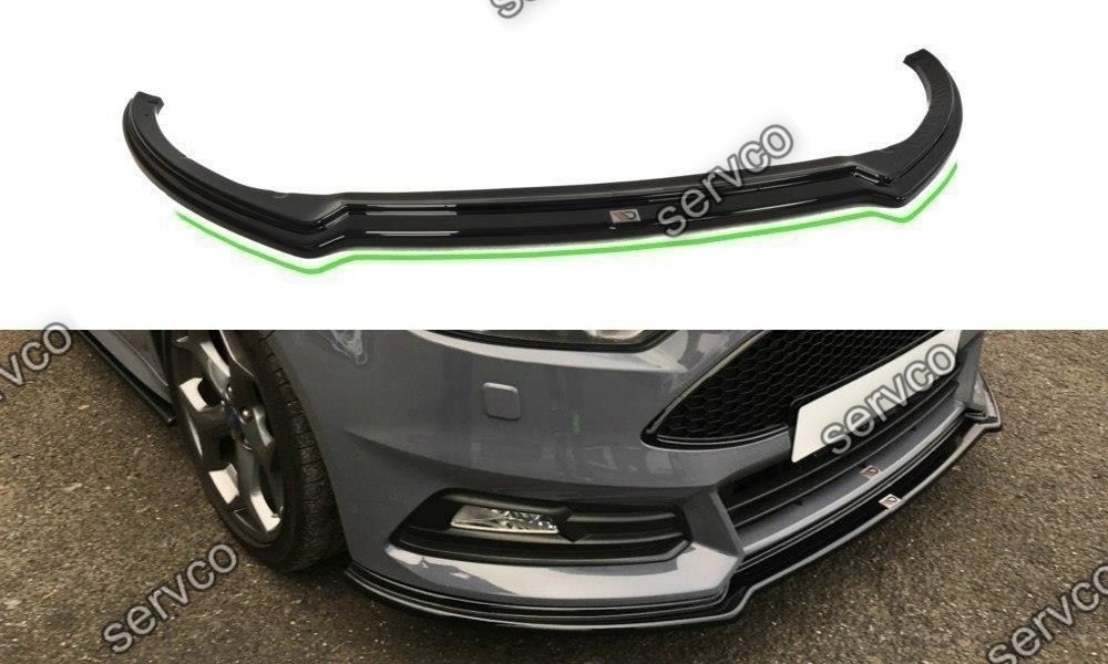 Prelungire splitter bara fata Ford Focus 3 ST Facelift 2015-2018 v16 - Maxton Design