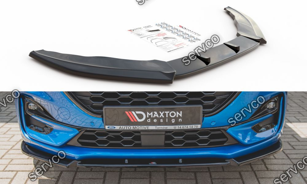 Prelungire splitter bara fata Ford Puma ST-Line 2019- v2 - Maxton Design