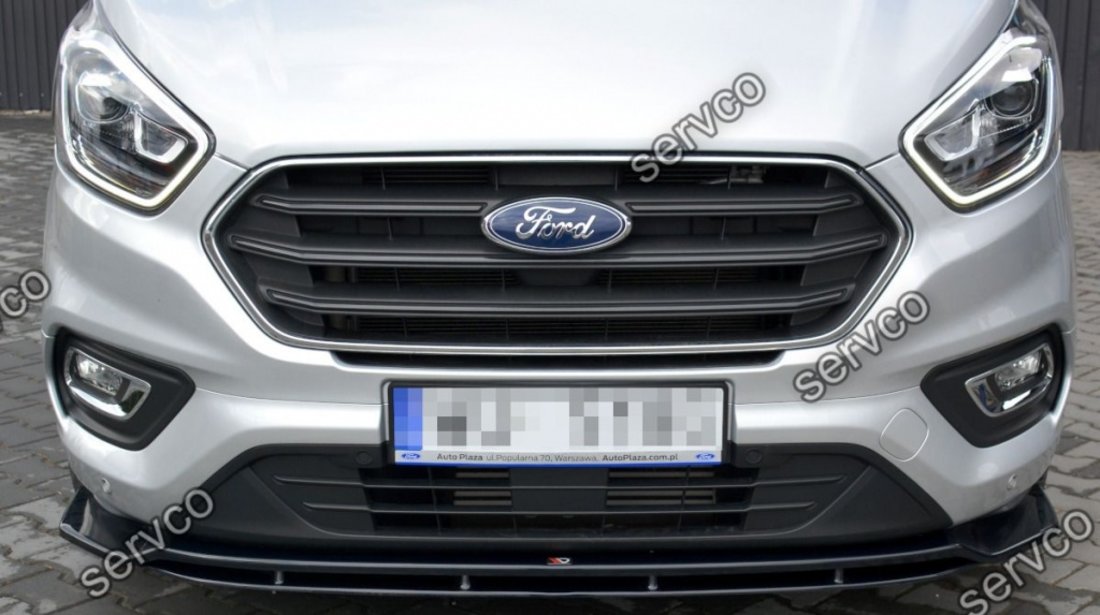 Prelungire splitter bara fata Ford Transit Custom Mk1 Facelift 2018- v1 - Maxton Design
