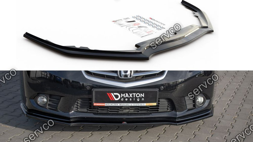 Prelungire splitter bara fata Honda Accord Mk9 CU Series 2011-2015 v5 - Maxton Design