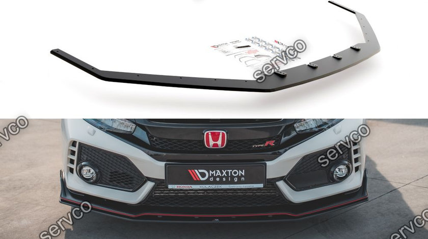 Prelungire splitter bara fata Honda Civic X Type-R 2017- v14 - Maxton Design